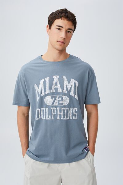 Active Collab Oversized T-Shirt, LCN NFL SMOKEY TEAL/MIAMI DOLPHINS