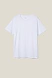 Camiseta Organic Crew T-Shirt, WHITE - vista alternativa 4