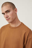 Camiseta - Box Fit Scooped Hem T-Shirt, GINGER - vista alternativa 4