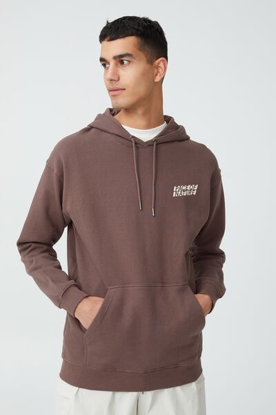 Active Pullover Hood, WASHED CHOCOLATE