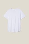 Camiseta Organic Longline T-Shirt, WHITE - vista alternativa 4
