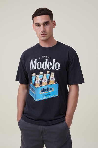 Modelo Loose Fit T-Shirt, LCN MOD INK NAVY/MODELO - BOTTLES
