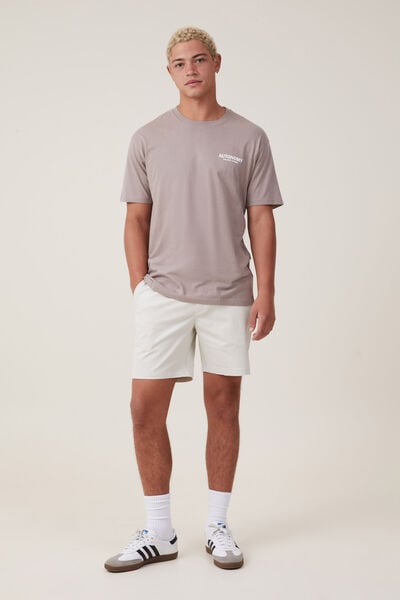 Straight Chino Short, WASHED STONE