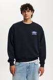 Ford Box Fit Crew Sweater, LCN FOR INK NAVY / FORD BRONCO - alternate image 1