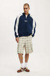 1/4 Zip Graphic Fleece, INDIGO / ATHLETIC MARLE / VALIENTE - example image 2