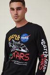 Tbar Collab Long Sleeve T-Shirt, LCN NAS BLACK/NASA - EARTH TO MARS - alternate image 4
