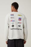 Box Fit Graphic Crew Sweater, BONE / CHAMPIONSHIP MULTI LOGOS - alternate image 3