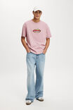 Kerokerokeroppi Box Fit T-Shirt, LCN SAN CHALK PINK/KEROPPI BADGE - alternate image 2