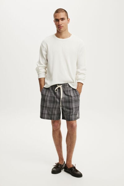 Easy Short, BLACK CHECK