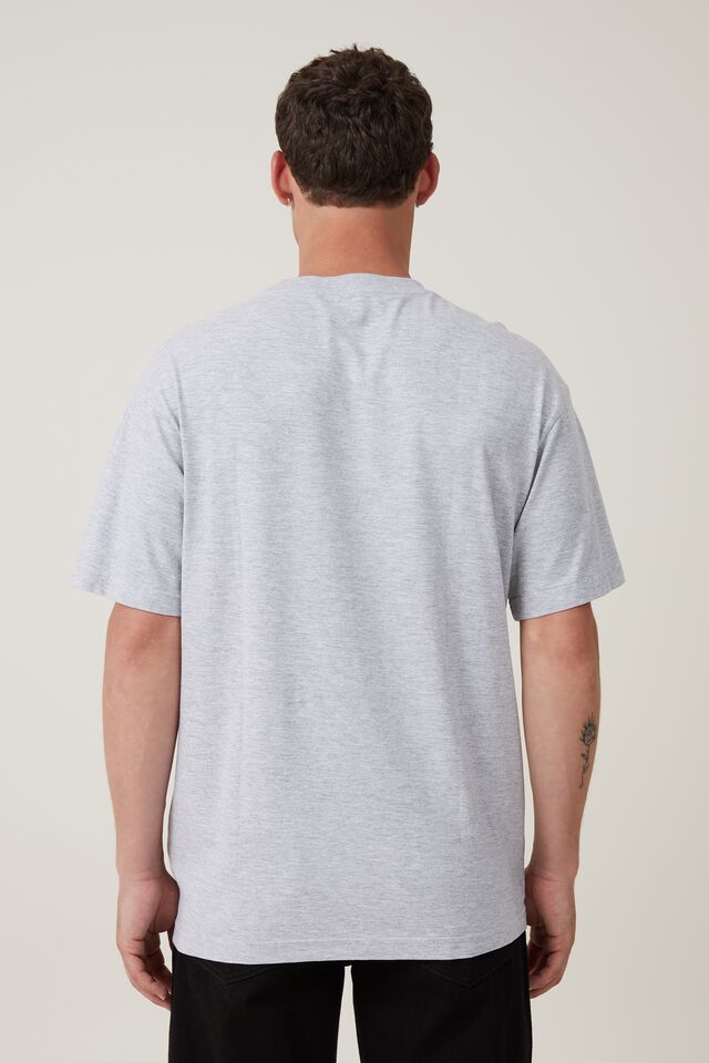 Camiseta Organic Loose Fit T-Shirt, LIGHT GREY MARLE