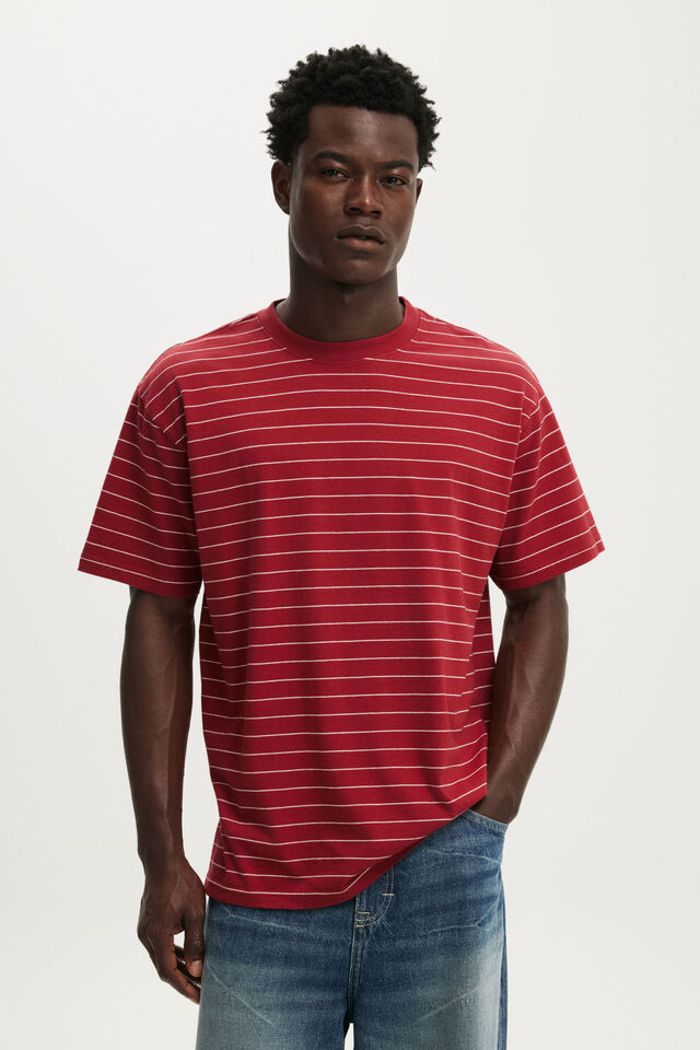 Everyday Fit T-Shirt, DESERT CLAY / VINTAGE WHITE STRIPE