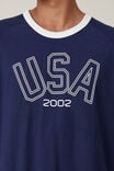 Soccer T-Shirt, INDIGO/VINTAGE WHITE/USA 2002 - alternate image 4