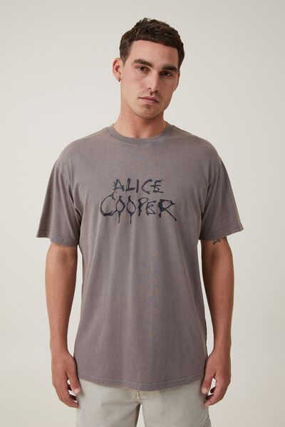 Alice Cooper Loose Fit T-Shirt, LCN GM SLATE STONE/ALICE COOPER - EYES