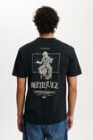 Beetlejuice Loose Fit T-Shirt, LCN WB BLACK/BEETLEJUICE - HERE LIES - alternate image 3