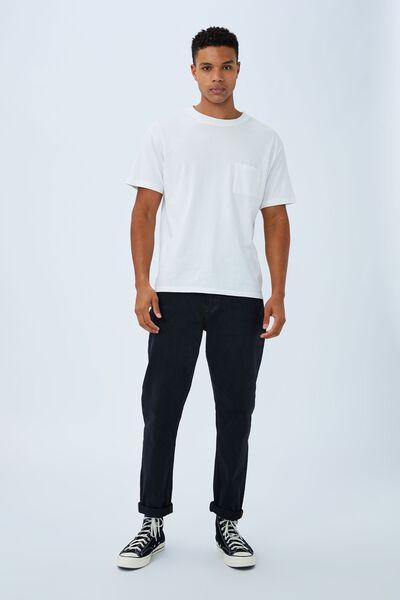 Relaxed Tapered Jean, OVERDYE BLACK