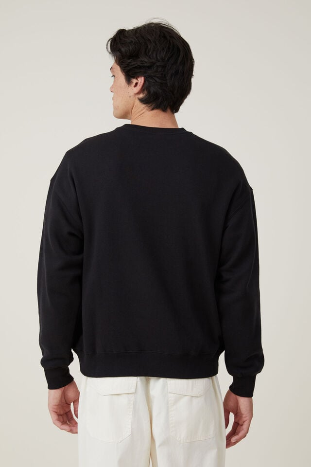 Oversized Graphic Sweater, BLACK/ LANDCAPES