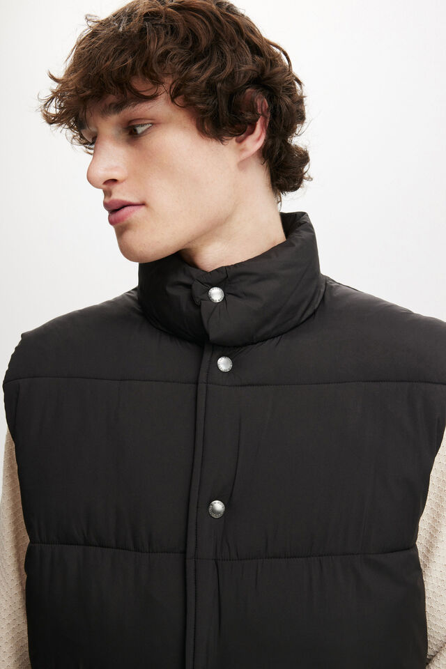 Vermont Puffer Vest, BLACK