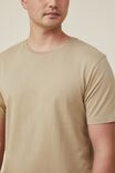 Camiseta - Organic Crew T-Shirt, GRAVEL STONE - vista alternativa 2