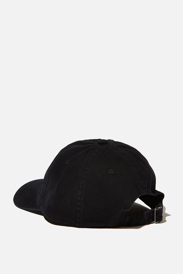 Strap Back Dad Hat, BLACK/BLACK/WEST BAY NYC