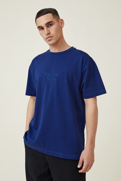 Heavy Weight T-Shirt, LIMOGES BLUE/EMPIRE STATE
