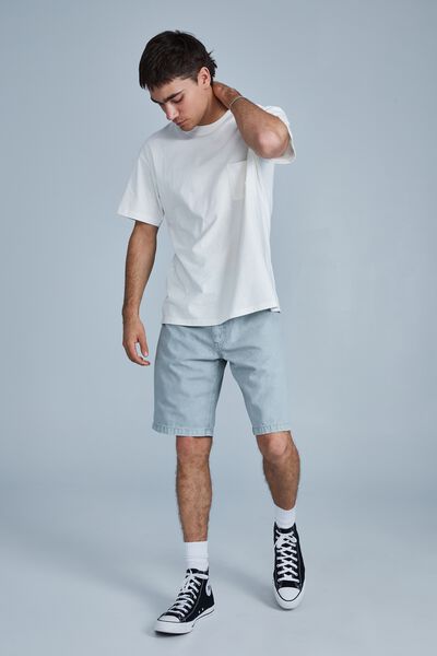 Loose Fit Short, WASHED TEAL CANVAS
