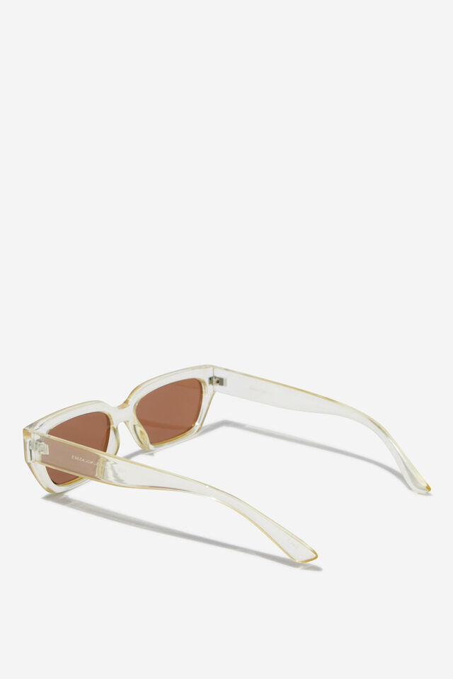 The Razor Sunglasses, BUTTER CRYSTAL/BROWN