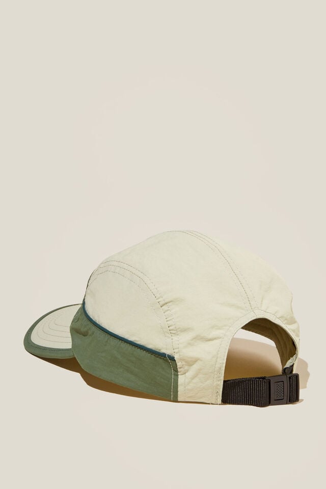 Nylon 5 Panel Hat, GREEN/CANYON TRAILS
