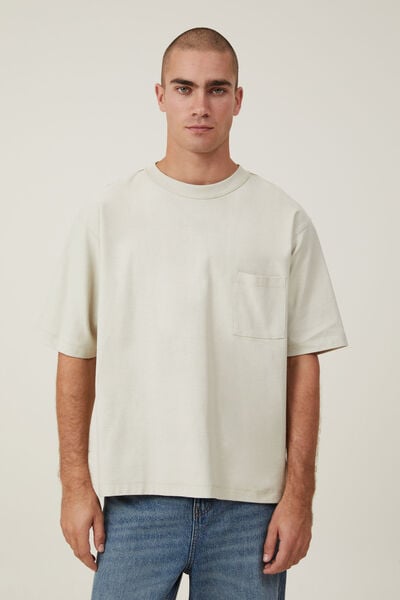 Crop Fit Reversed T-Shirt, IVORY