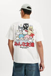 Kerokerokeroppi Box Fit T-Shirt, LCN SAN VINTAGE WHITE/HELLO KITTY FRIENDS - alternate image 2