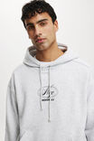 Box Fit Graphic Hoodie, GREY MARLE  / RESIDENCY NYC - alternate image 4