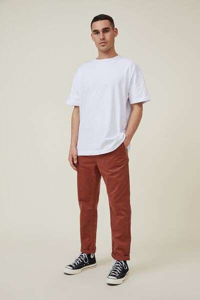 Relaxed Chino, BURNT APRICOT