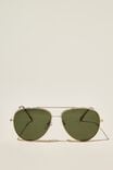 Óculos de Sol - Marshall Polarized Sunglasses, GOLD/TORT/GREEN SMOKE - vista alternativa 1