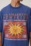 Camiseta - Smashing Pumpkins Vintage Oversized T-Shirt, LCN MT LIMOGES BLUE /  THE SMASHING PUMPKINS - vista alternativa 4