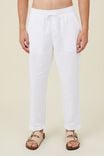 Linen Trouser, WHITE - alternate image 2