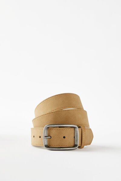 Rancher Belt, TAN/SILVER
