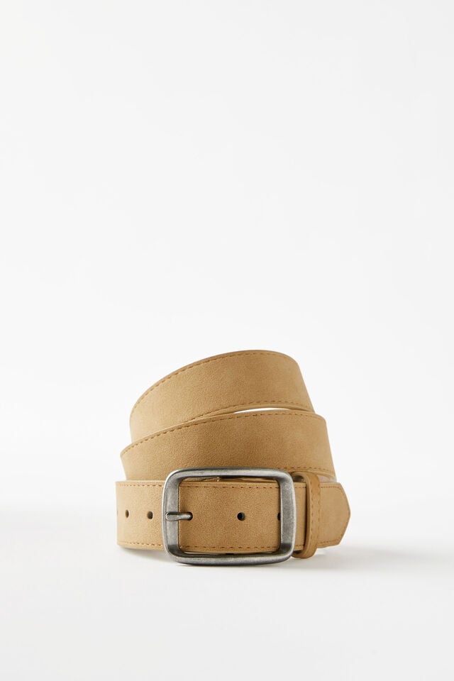 Rancher Belt, TAN/SILVER