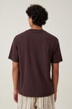 Premium Loose Fit Art T-Shirt, DARK OAK / SHIFTY BOYS SHIELD - alternate image 3