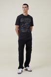 Premium Loose Fit Music T-Shirt, LCN LED WASHED BLACK/LED ZEPPELIN-ICARUS LOGO - alternate image 2