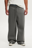 Cal&ccedil;a - Super Baggy Track Pant, SLATE STONE / WAISTBAND - vista de exemplo 2