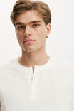 Fitted Henley T-Shirt, VINTAGE WHITE - example image 4
