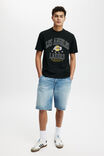 NBA Los Angeles Lakers Loose Fit T-Shirt, LCN NBA BLACK / LAKERS - ARCHED STARS - alternate image 2