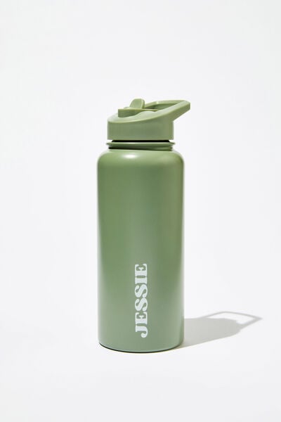 Personalised Metal Drink Bottle, SAGE