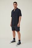 Camisas - Cuban Short Sleeve Shirt, WASHED BLACK - vista alternativa 2