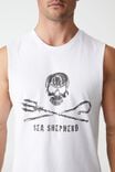 Sea Shepherd Muscle, LCN SEA WHITE/LOGO LARGE