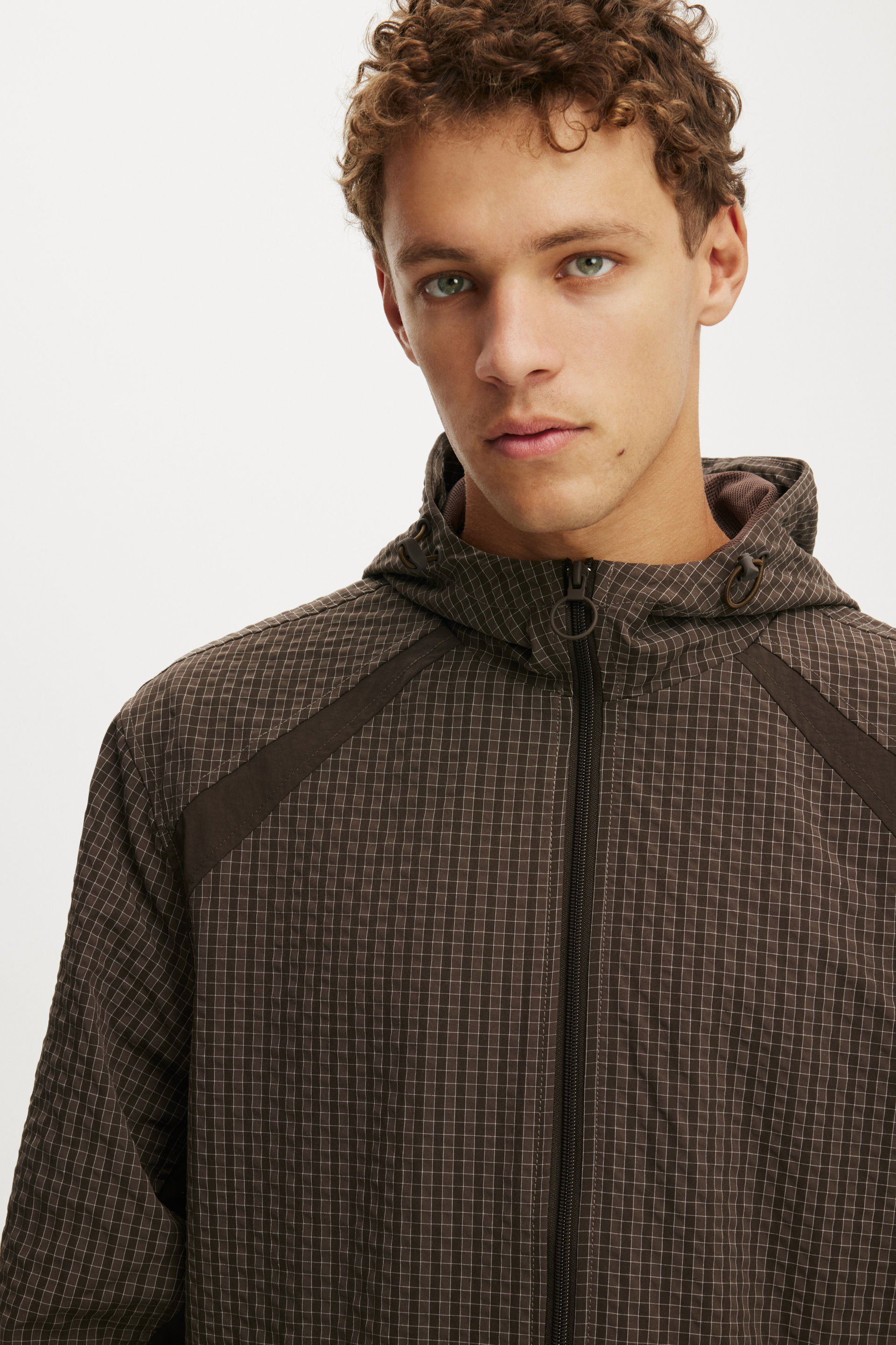Men's Grey Hooded Spray Jacket | Cotton On United States Men's Grey Hooded Spray Jacket | Cotton On United States