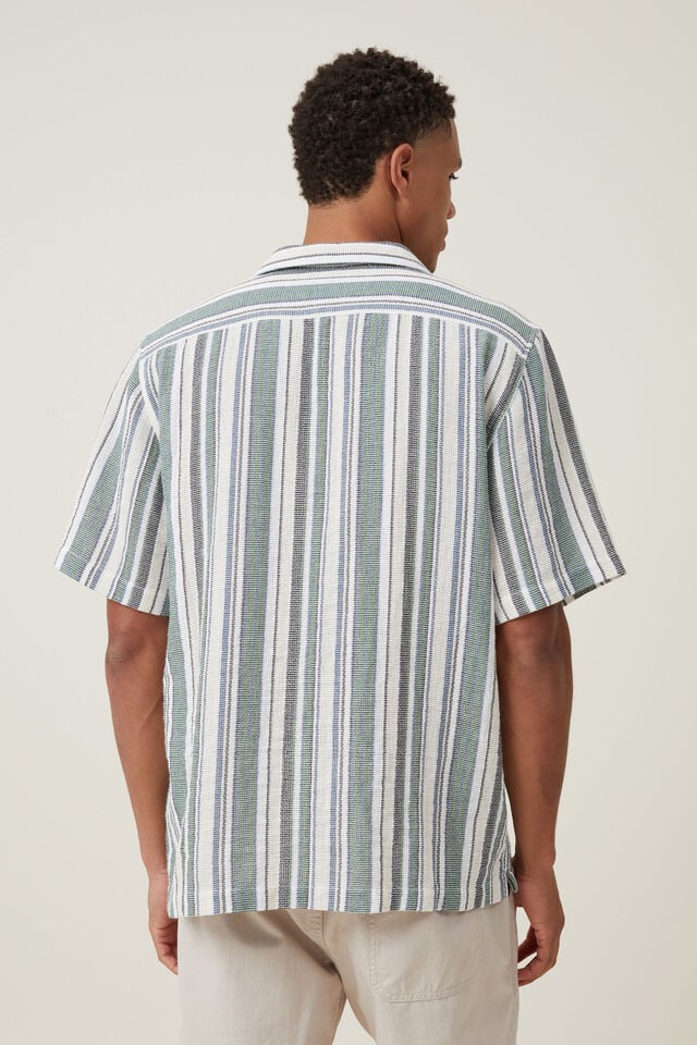 Palma Short Sleeve Shirt, INDIGO MULTI STRIPE