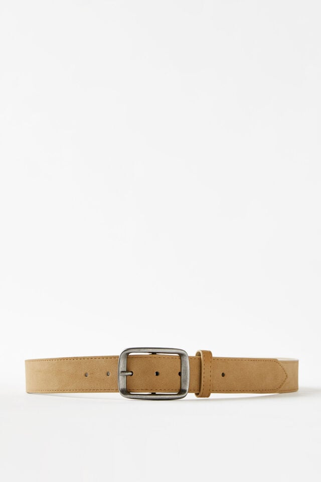 Rancher Belt, TAN/SILVER