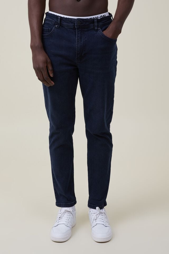 Slim Straight Jean, BLUE BLACK