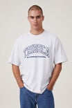 Camiseta - Box Fit College T-Shirt, WHITE MARLE / TRIBECA INTERNATIONAL - vista alternativa 1