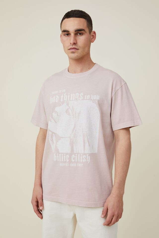 Special Edition T-Shirt, LCN BRA DUSTY BLOSSOM/BILLIE EILISH - BAD THI